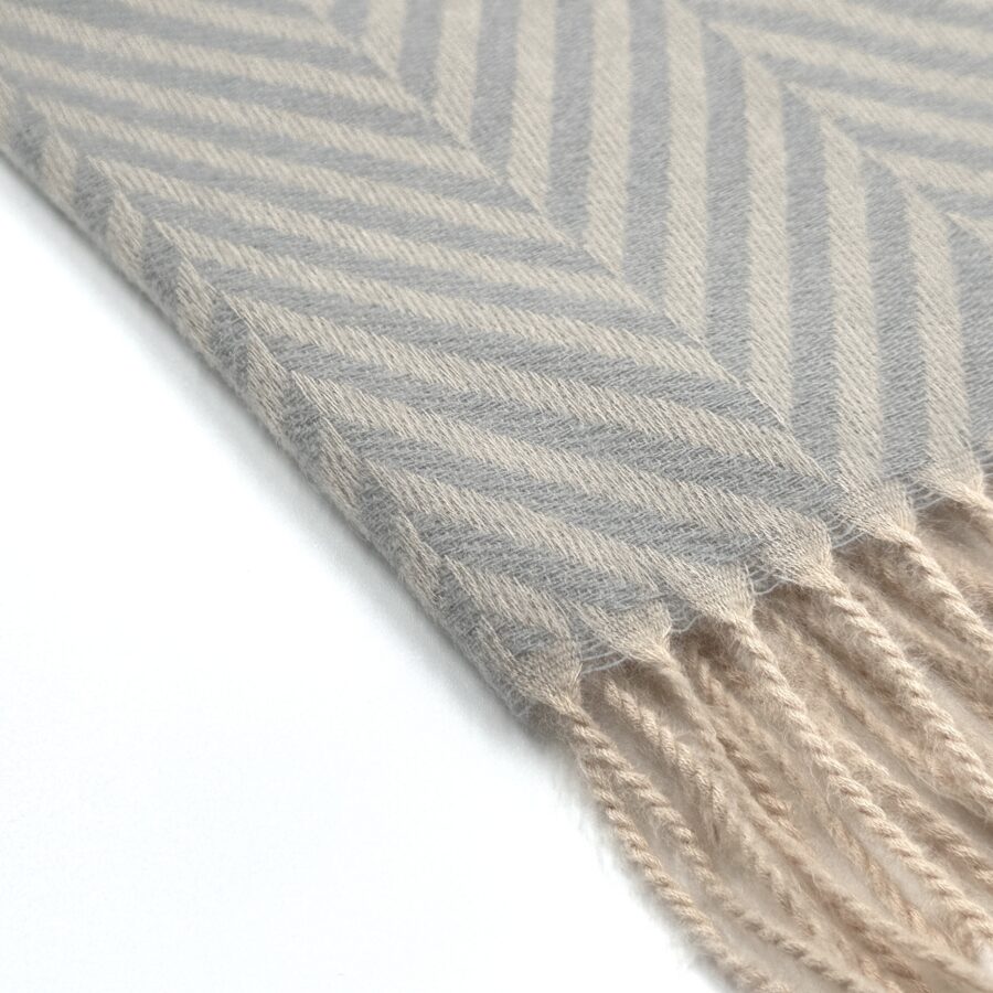 Sky Chevron Wool Stole - Image 2