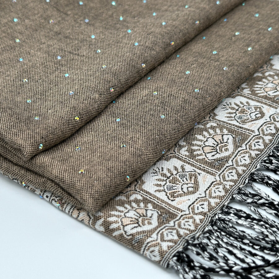 Bronze Paisley Cashmere Stole - Image 2
