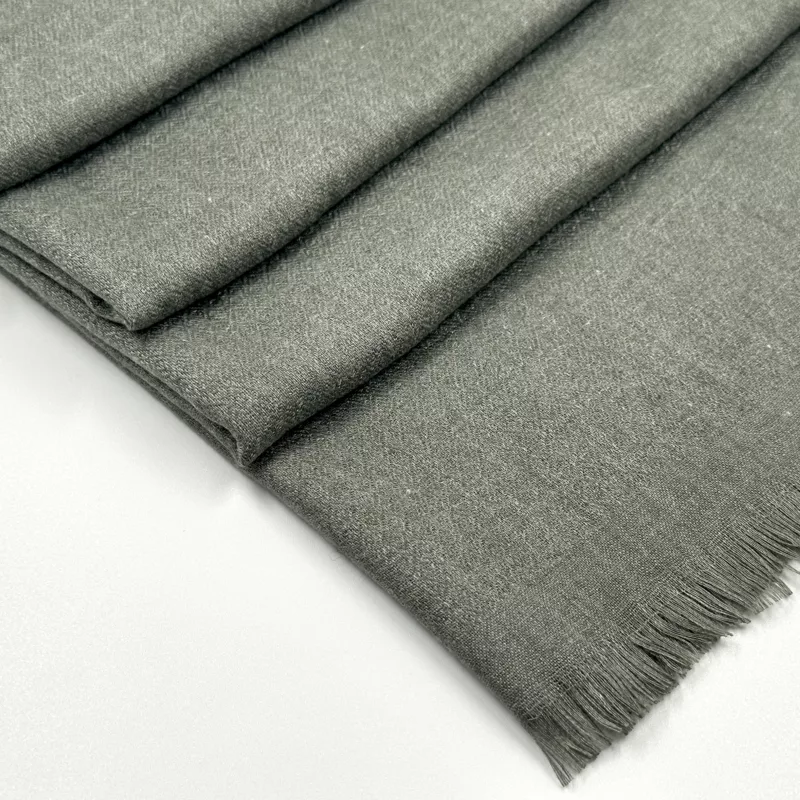 Khaki Cashmere Stole - Image 2