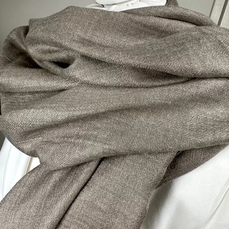 Mocha Cashmere Stole - Image 3